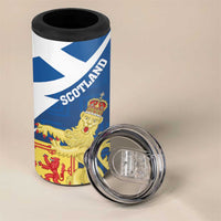 Personalized Scotland 4 in 1 Can Cooler Tumbler Lion Rampant Flag Style