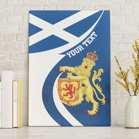 Personalized Scotland Canvas Wall Art Lion Rampant Flag Style