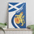 Personalized Scotland Canvas Wall Art Lion Rampant Flag Style