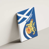 Personalized Scotland Canvas Wall Art Lion Rampant Flag Style