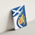 Personalized Scotland Canvas Wall Art Lion Rampant Flag Style