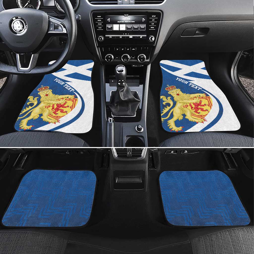 Personalized Scotland Car Mats Lion Rampant Flag Style