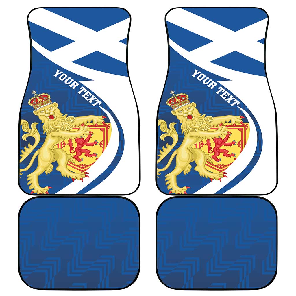 Personalized Scotland Car Mats Lion Rampant Flag Style