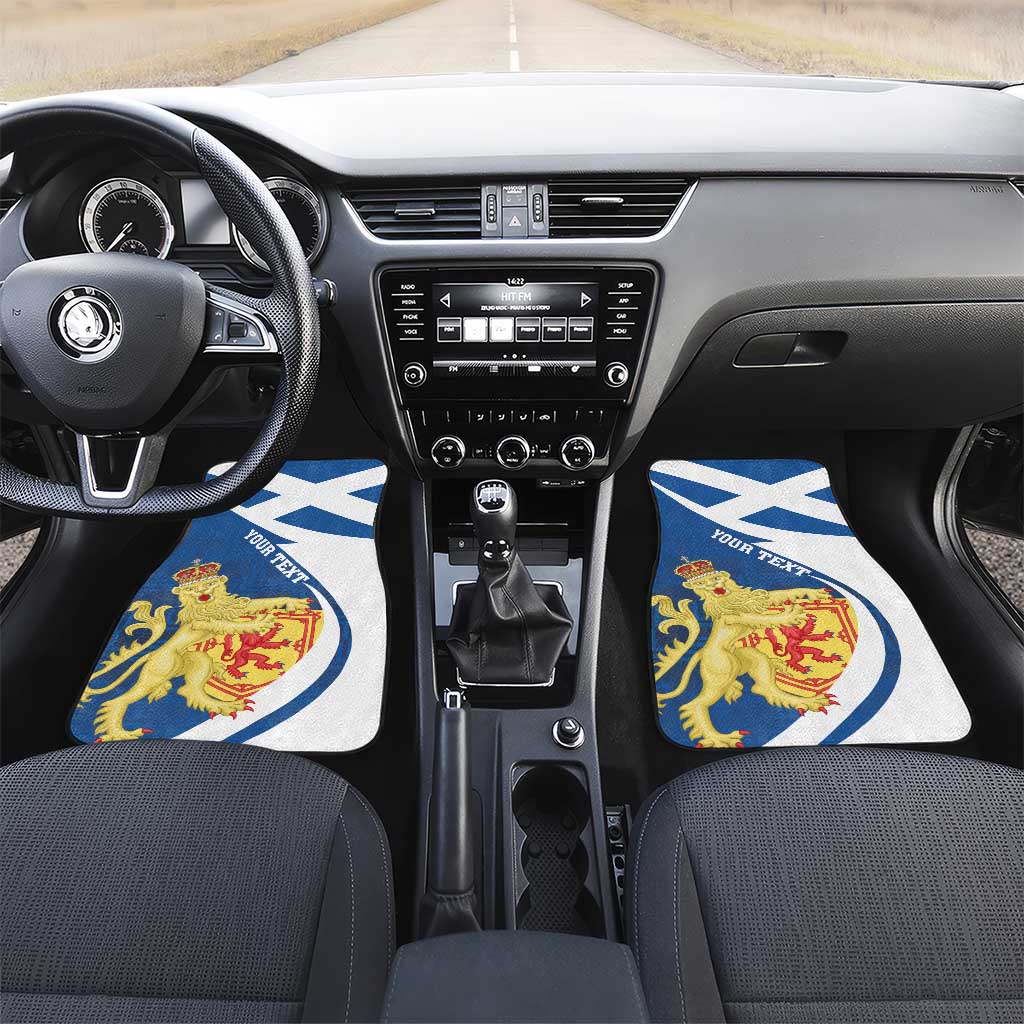 Personalized Scotland Car Mats Lion Rampant Flag Style