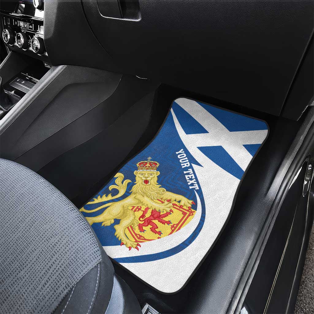 Personalized Scotland Car Mats Lion Rampant Flag Style