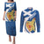 Personalized Scotland Couples Matching Puletasi and Long Sleeve Button Shirt Lion Rampant Flag Style