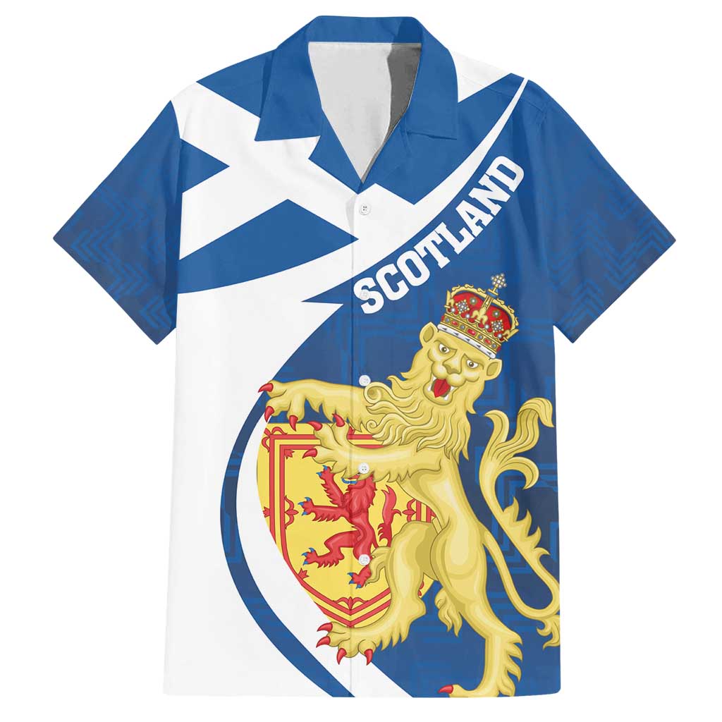 Personalized Scotland Family Matching Long Sleeve Bodycon Dress and Hawaiian Shirt Lion Rampant Flag Style