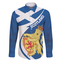 Personalized Scotland Family Matching Long Sleeve Bodycon Dress and Hawaiian Shirt Lion Rampant Flag Style