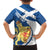 Personalized Scotland Family Matching Off The Shoulder Long Sleeve Dress and Hawaiian Shirt Lion Rampant Flag Style