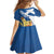 Personalized Scotland Family Matching Off The Shoulder Long Sleeve Dress and Hawaiian Shirt Lion Rampant Flag Style