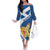 Personalized Scotland Family Matching Off The Shoulder Long Sleeve Dress and Hawaiian Shirt Lion Rampant Flag Style