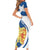 Personalized Scotland Family Matching Short Sleeve Bodycon Dress and Hawaiian Shirt Lion Rampant Flag Style