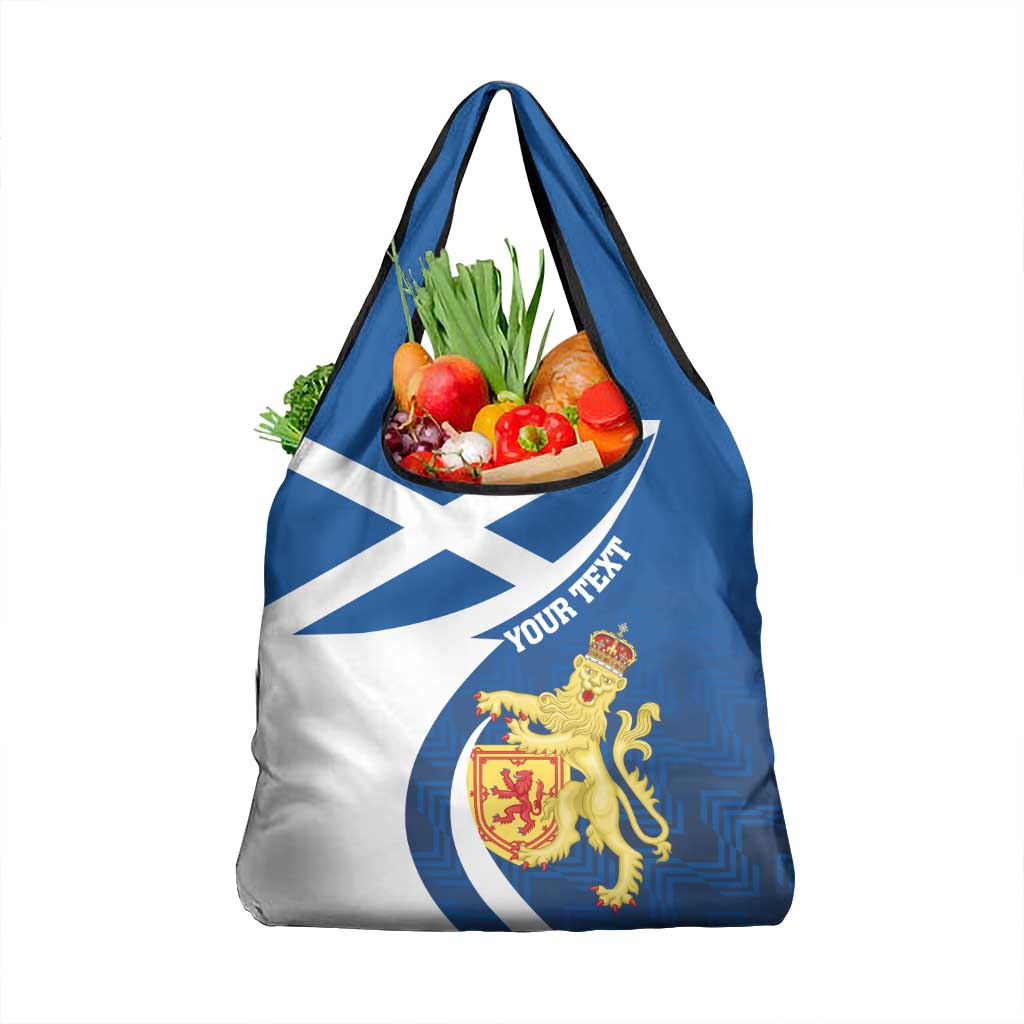 Personalized Scotland Grocery Bag Lion Rampant Flag Style