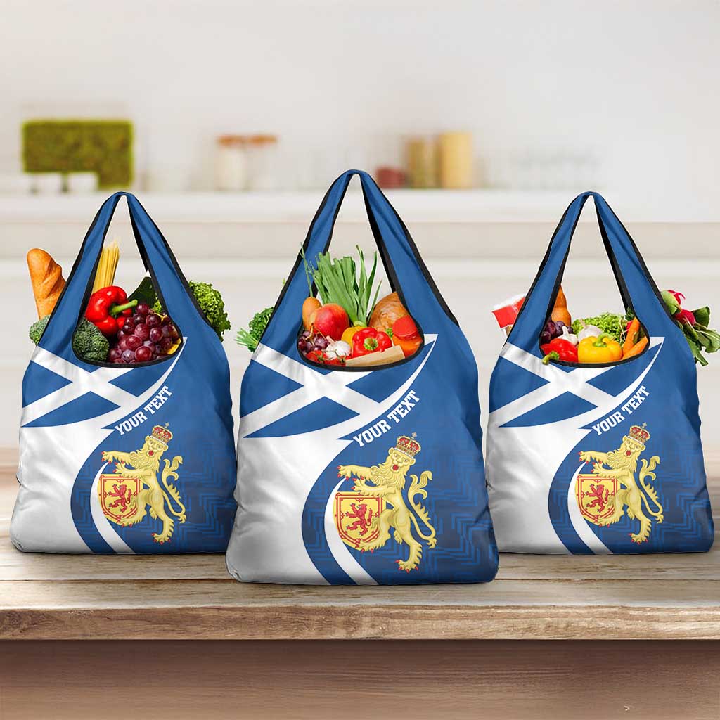Personalized Scotland Grocery Bag Lion Rampant Flag Style