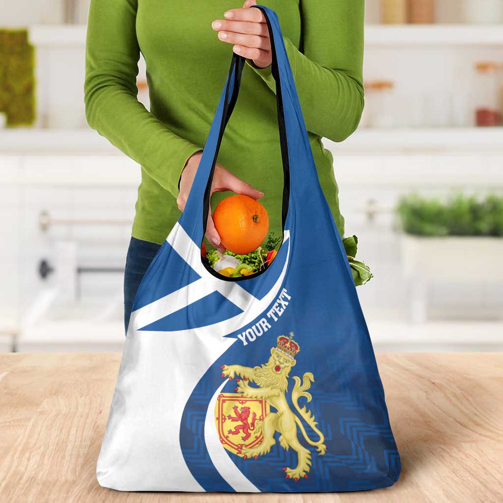 Personalized Scotland Grocery Bag Lion Rampant Flag Style