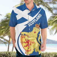 Personalized Scotland Hawaiian Shirt Lion Rampant Flag Style