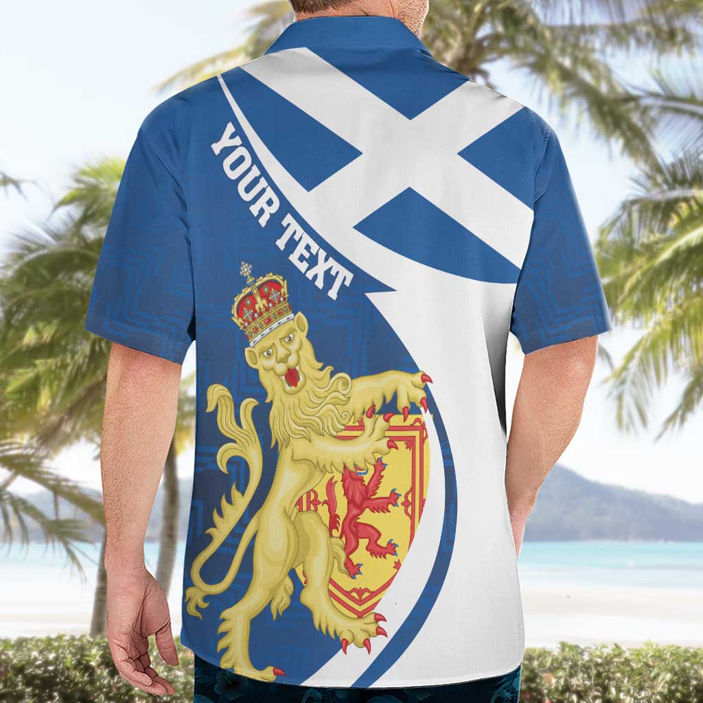Personalized Scotland Hawaiian Shirt Lion Rampant Flag Style