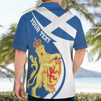 Personalized Scotland Hawaiian Shirt Lion Rampant Flag Style