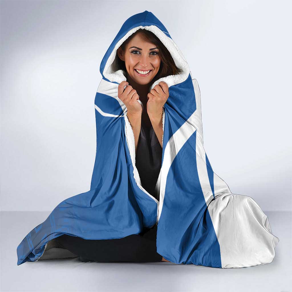 Personalized Scotland Hooded Blanket Lion Rampant Flag Style
