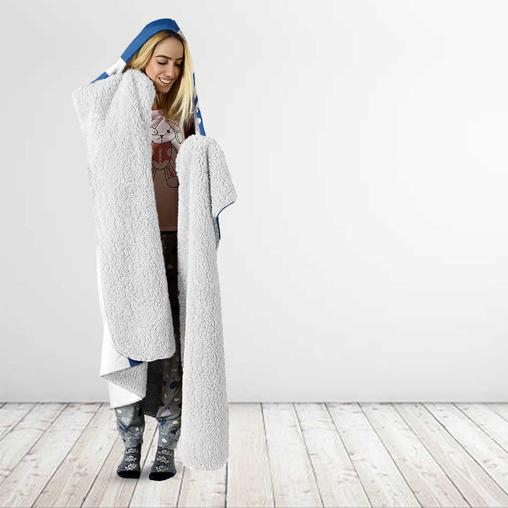 Personalized Scotland Hooded Blanket Lion Rampant Flag Style