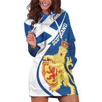 Personalized Scotland Hoodie Dress Lion Rampant Flag Style