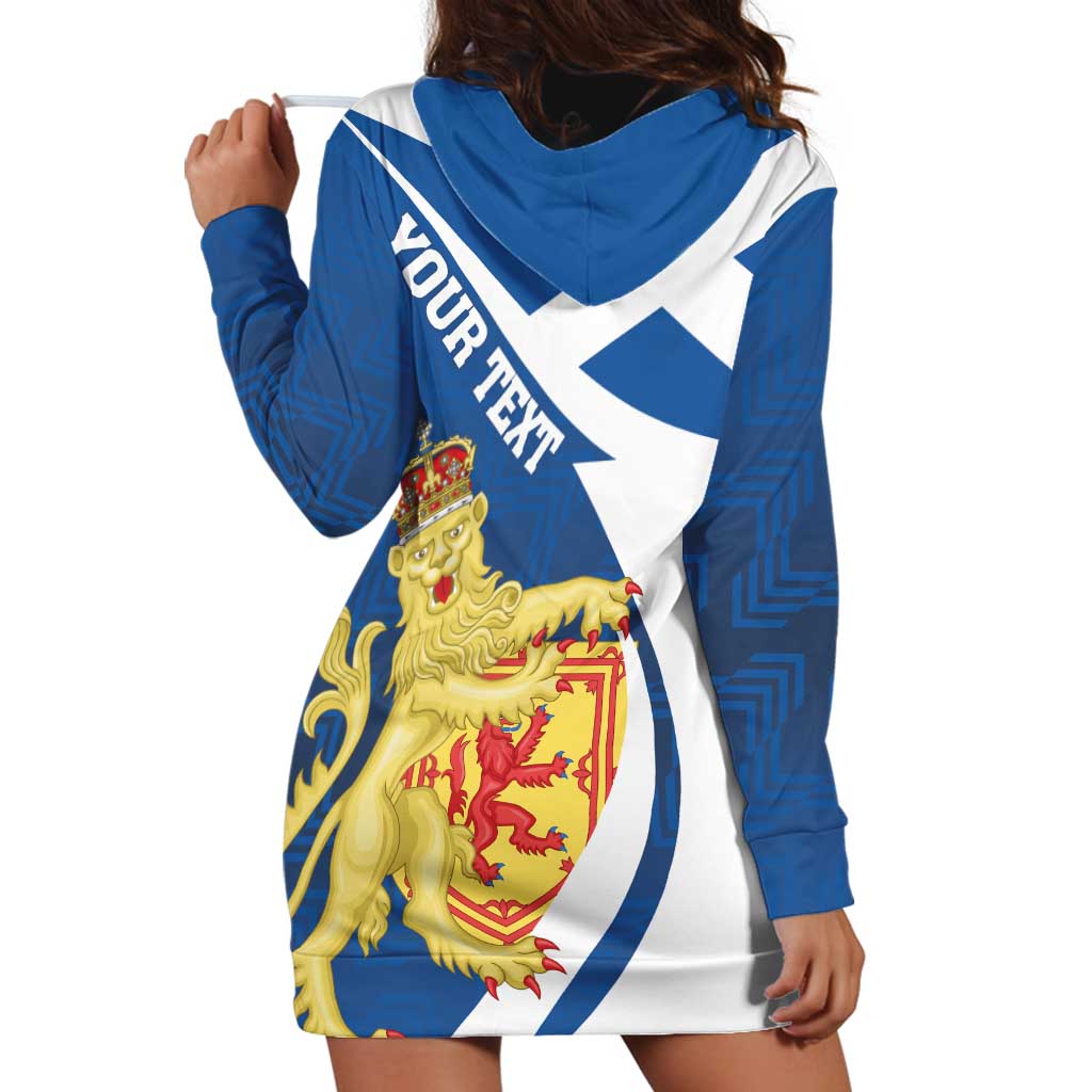 Personalized Scotland Hoodie Dress Lion Rampant Flag Style