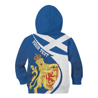 Personalized Scotland Kid Hoodie Lion Rampant Flag Style