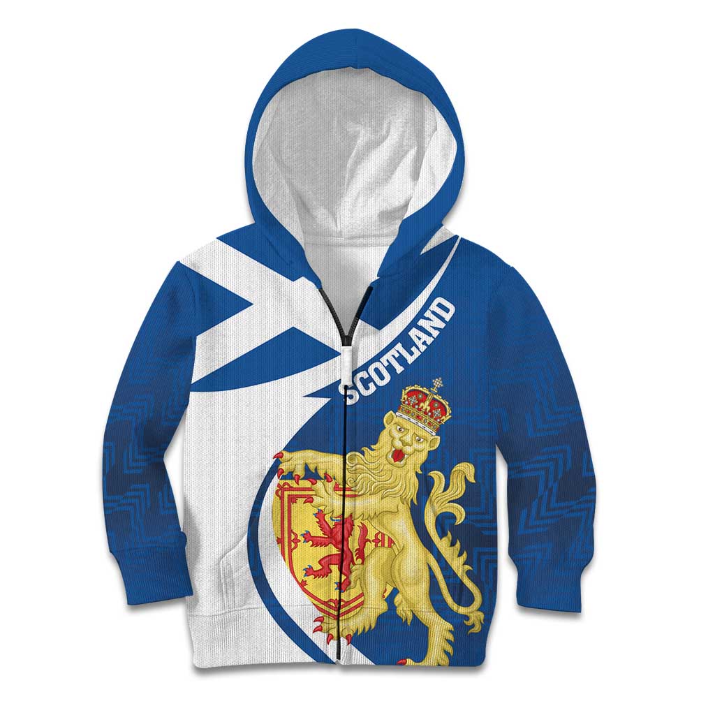 Personalized Scotland Kid Hoodie Lion Rampant Flag Style