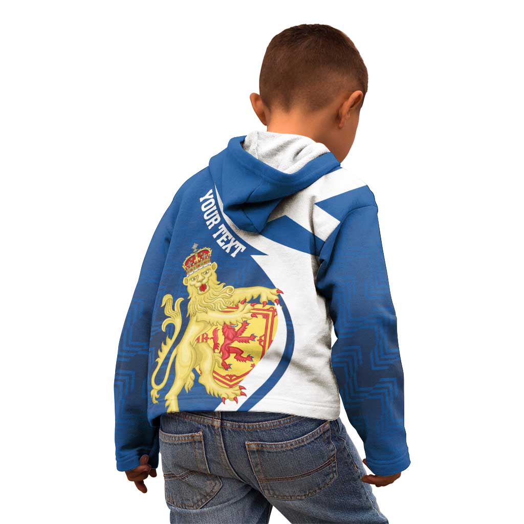 Personalized Scotland Kid Hoodie Lion Rampant Flag Style