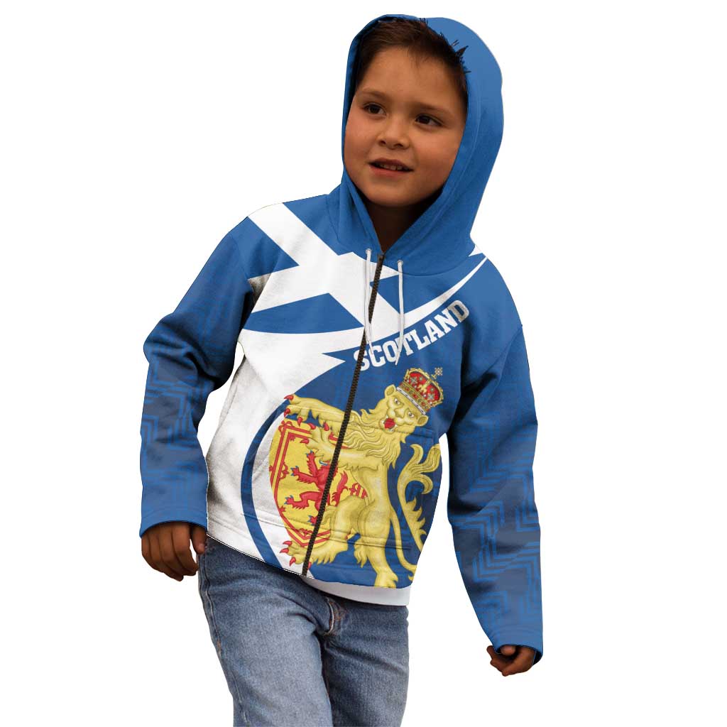 Personalized Scotland Kid Hoodie Lion Rampant Flag Style