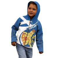 Personalized Scotland Kid Hoodie Lion Rampant Flag Style