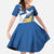 Personalized Scotland Kid Short Sleeve Dress Lion Rampant Flag Style