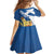Personalized Scotland Kid Short Sleeve Dress Lion Rampant Flag Style