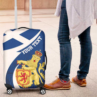 Personalized Scotland Luggage Cover Lion Rampant Flag Style