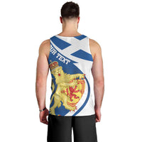 Personalized Scotland Men Tank Top Lion Rampant Flag Style