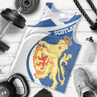 Personalized Scotland Men Tank Top Lion Rampant Flag Style