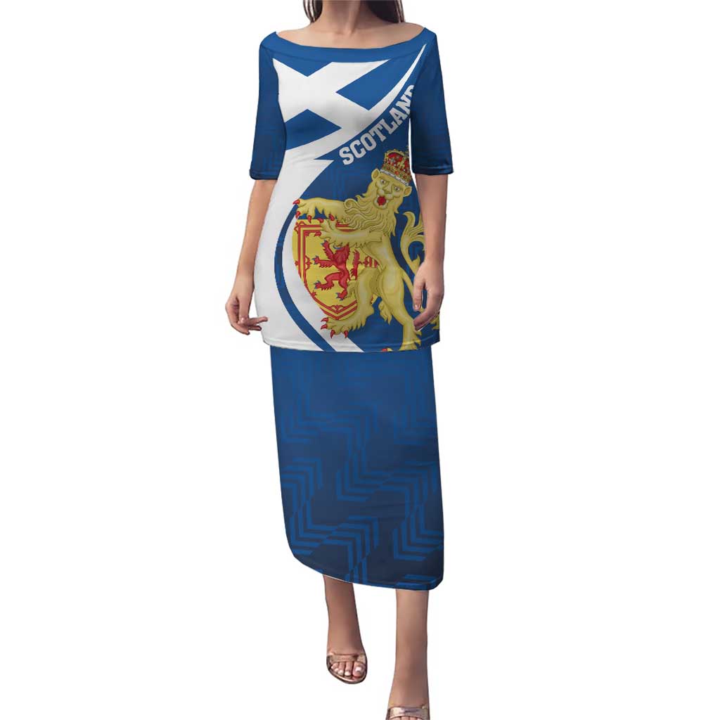 Personalized Scotland Puletasi Lion Rampant Flag Style