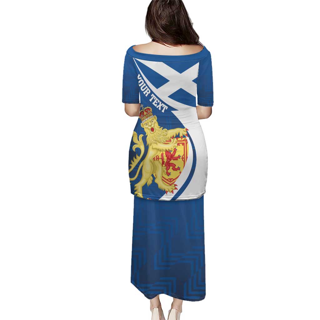 Personalized Scotland Puletasi Lion Rampant Flag Style