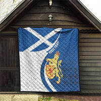 Personalized Scotland Quilt Lion Rampant Flag Style