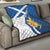 Personalized Scotland Quilt Lion Rampant Flag Style