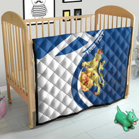 Personalized Scotland Quilt Lion Rampant Flag Style
