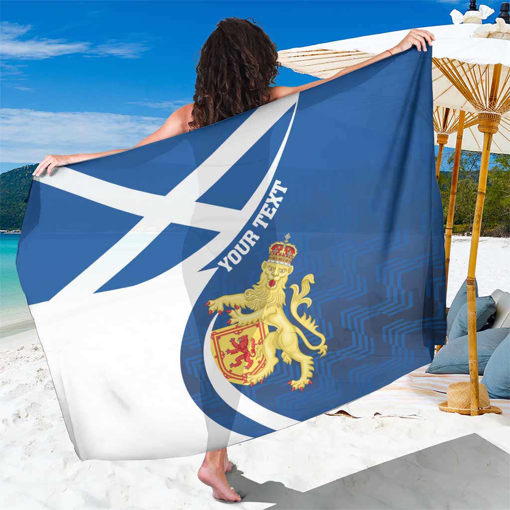 Personalized Scotland Sarong Lion Rampant Flag Style