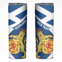 Personalized Scotland Skinny Tumbler Lion Rampant Flag Style