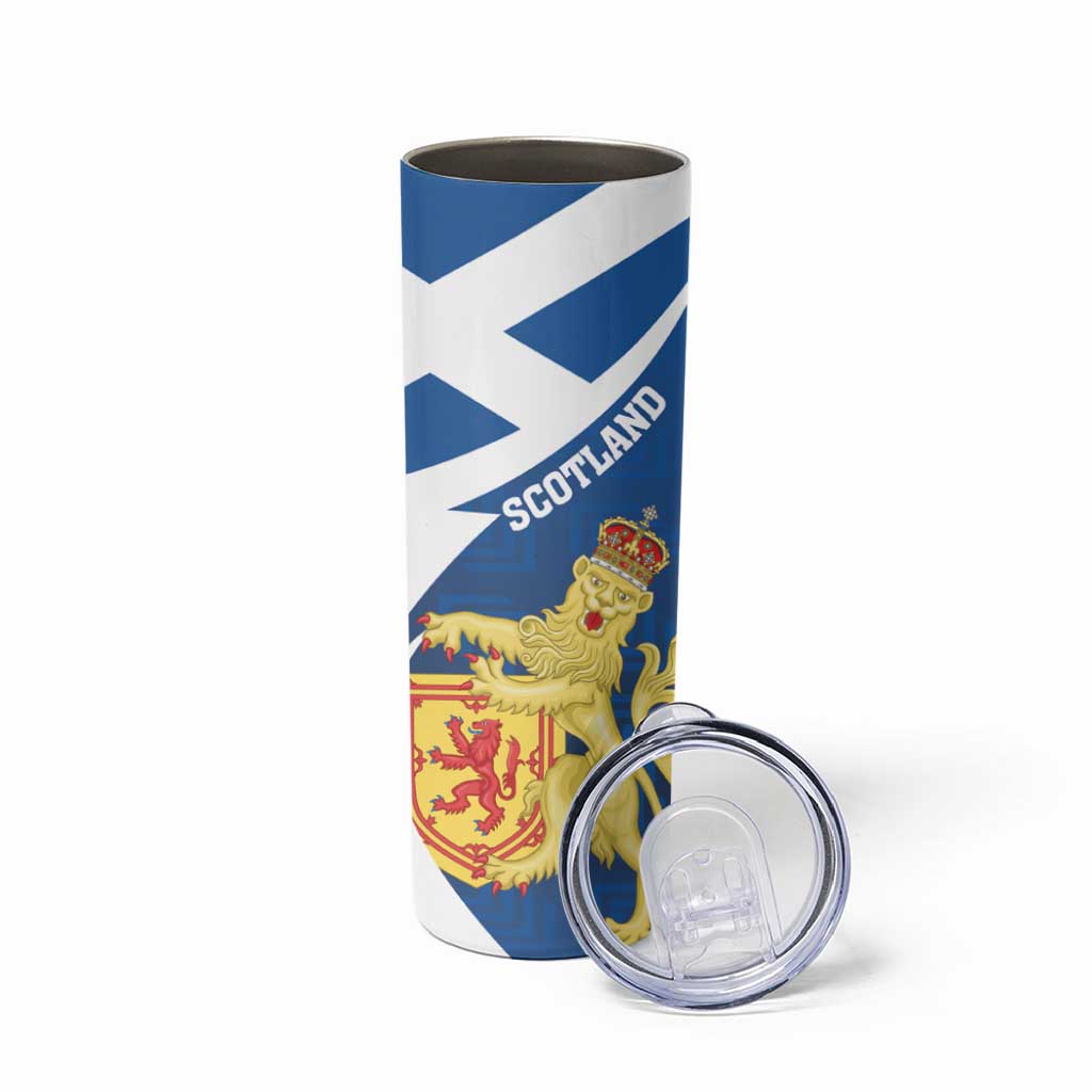 Personalized Scotland Skinny Tumbler Lion Rampant Flag Style