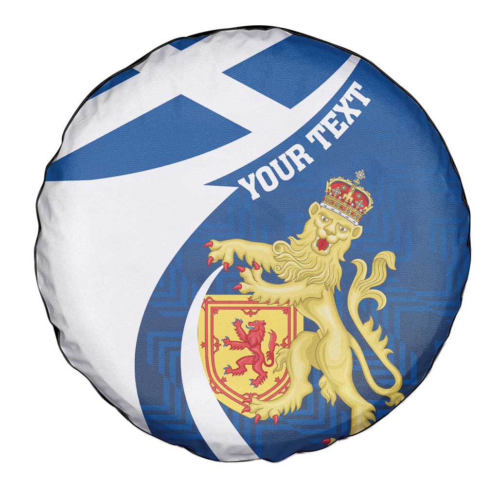 Personalized Scotland Spare Tire Cover Lion Rampant Flag Style