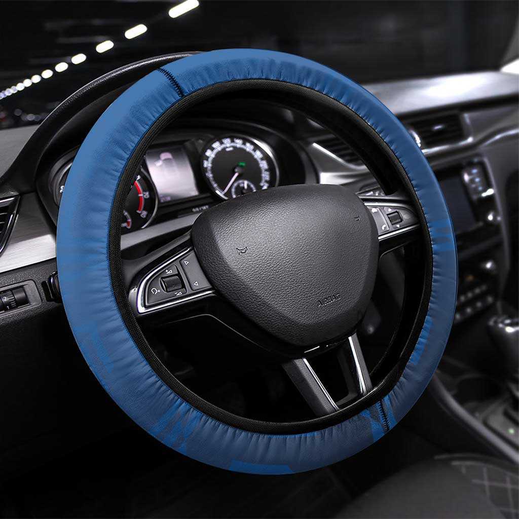 Scotland Steering Wheel Cover Lion Rampant Flag Style