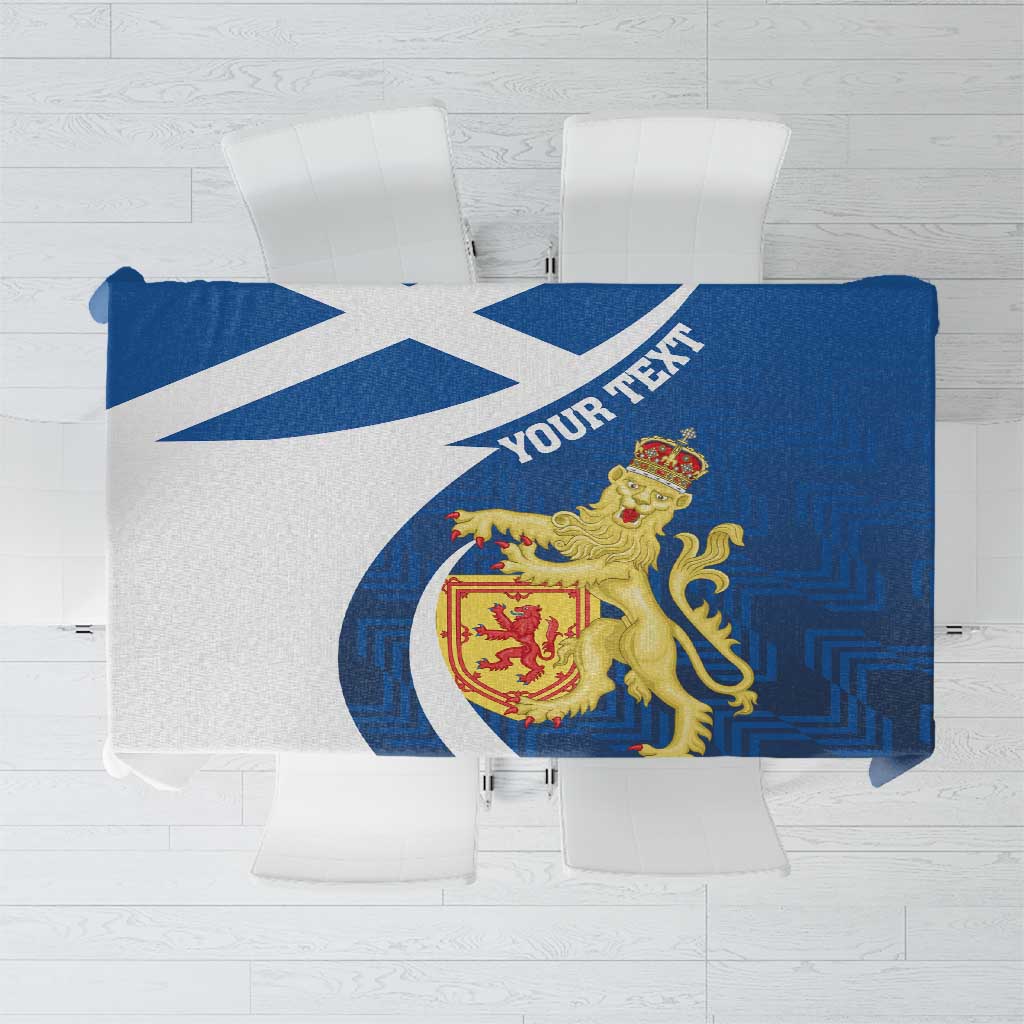 Personalized Scotland Tablecloth Lion Rampant Flag Style