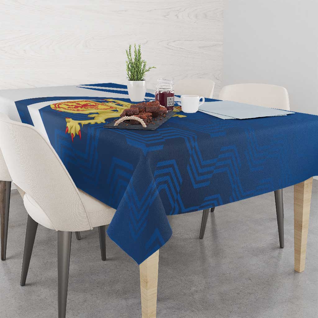 Personalized Scotland Tablecloth Lion Rampant Flag Style