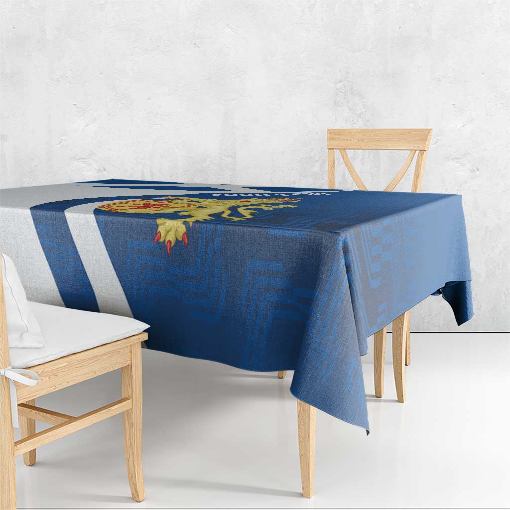 Personalized Scotland Tablecloth Lion Rampant Flag Style