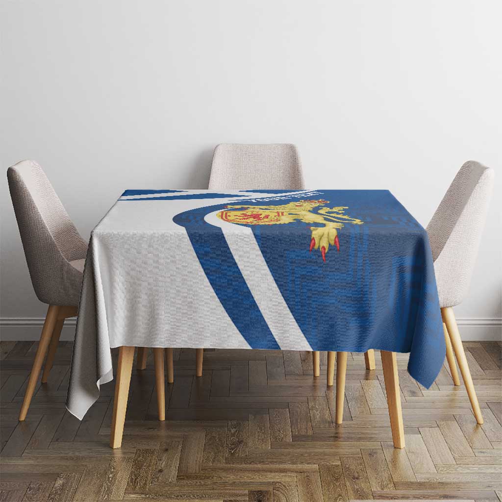 Personalized Scotland Tablecloth Lion Rampant Flag Style